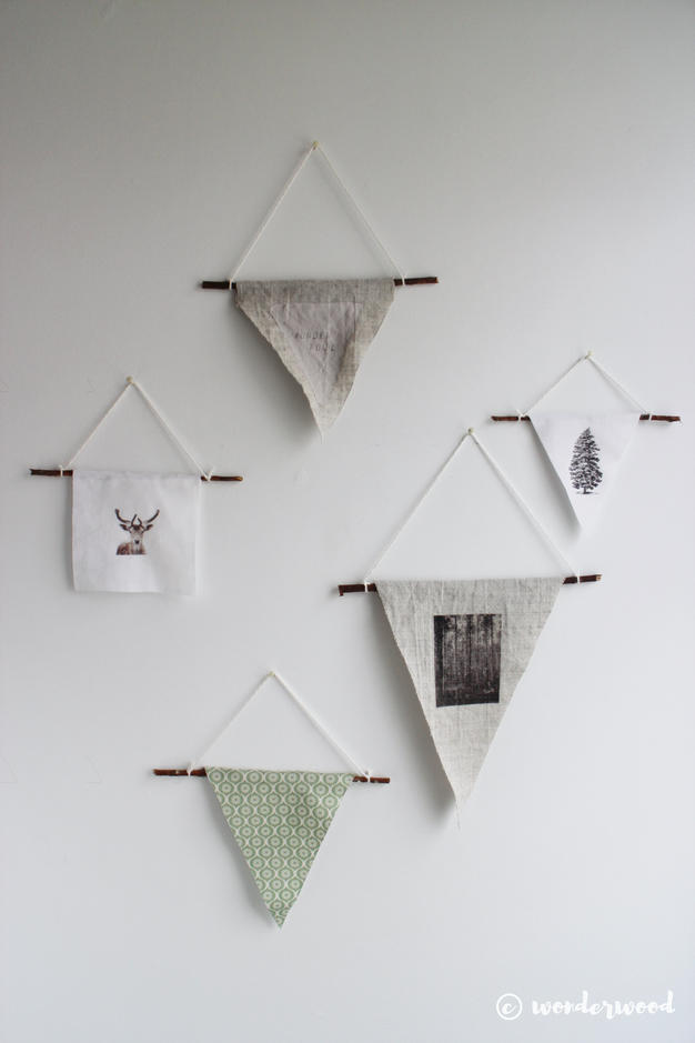 DIY photo pennants
