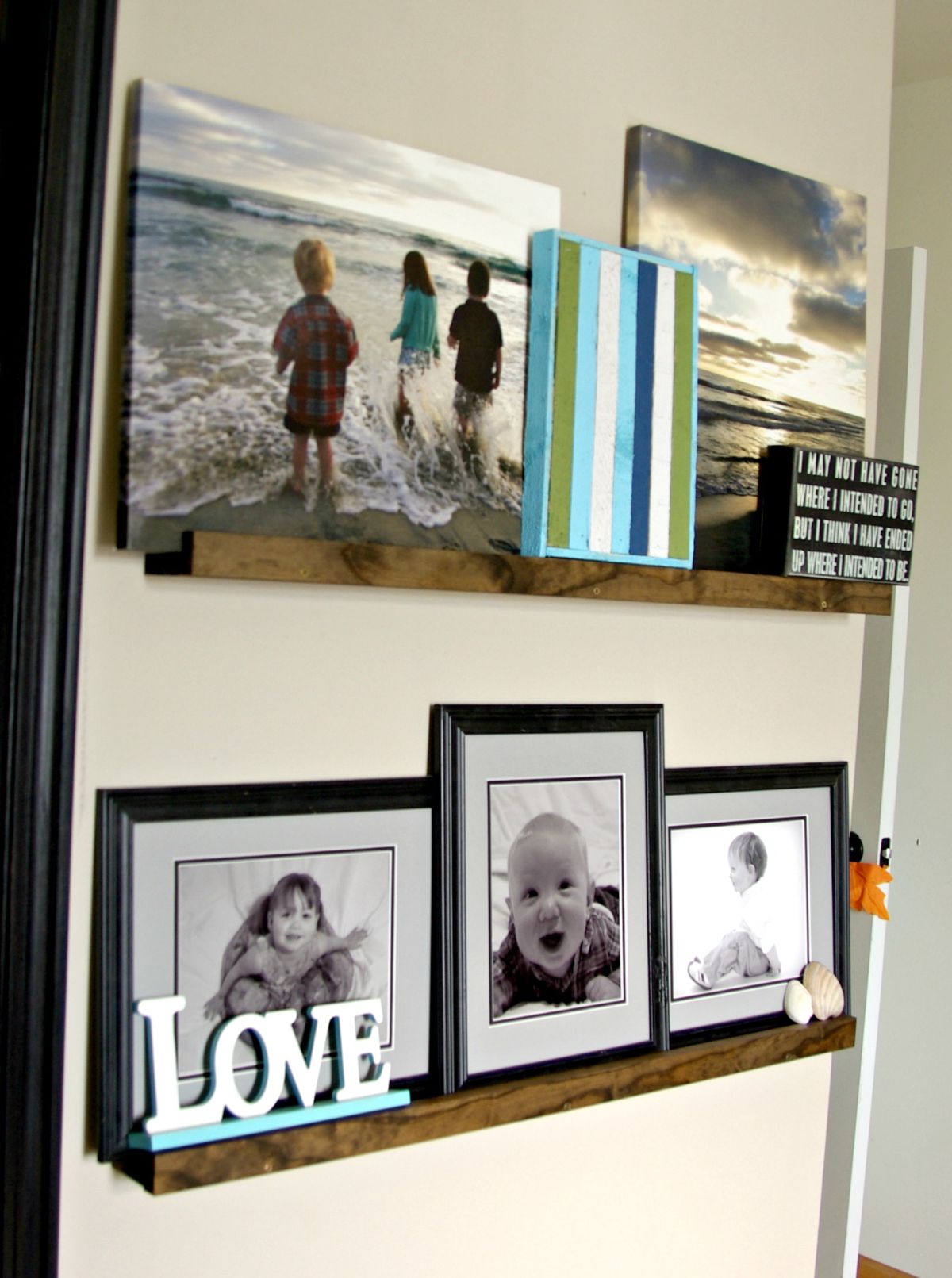 DIY Picture Ledge: How to Make a Gallery Wall
