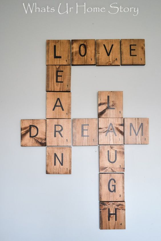 DIY scrabble letters