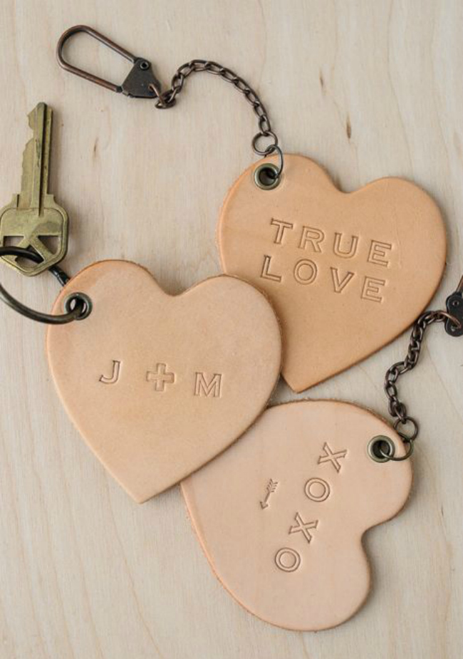 DIY stamped keychain