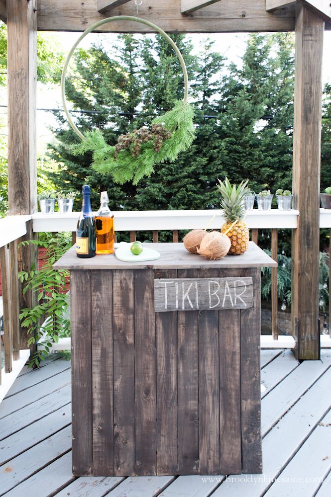 DIY tiki bar for project
