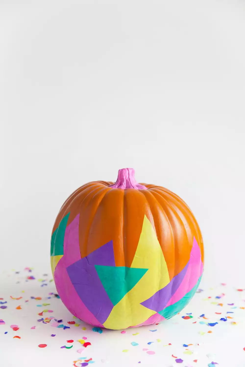 DIY tissue covered pumpkin