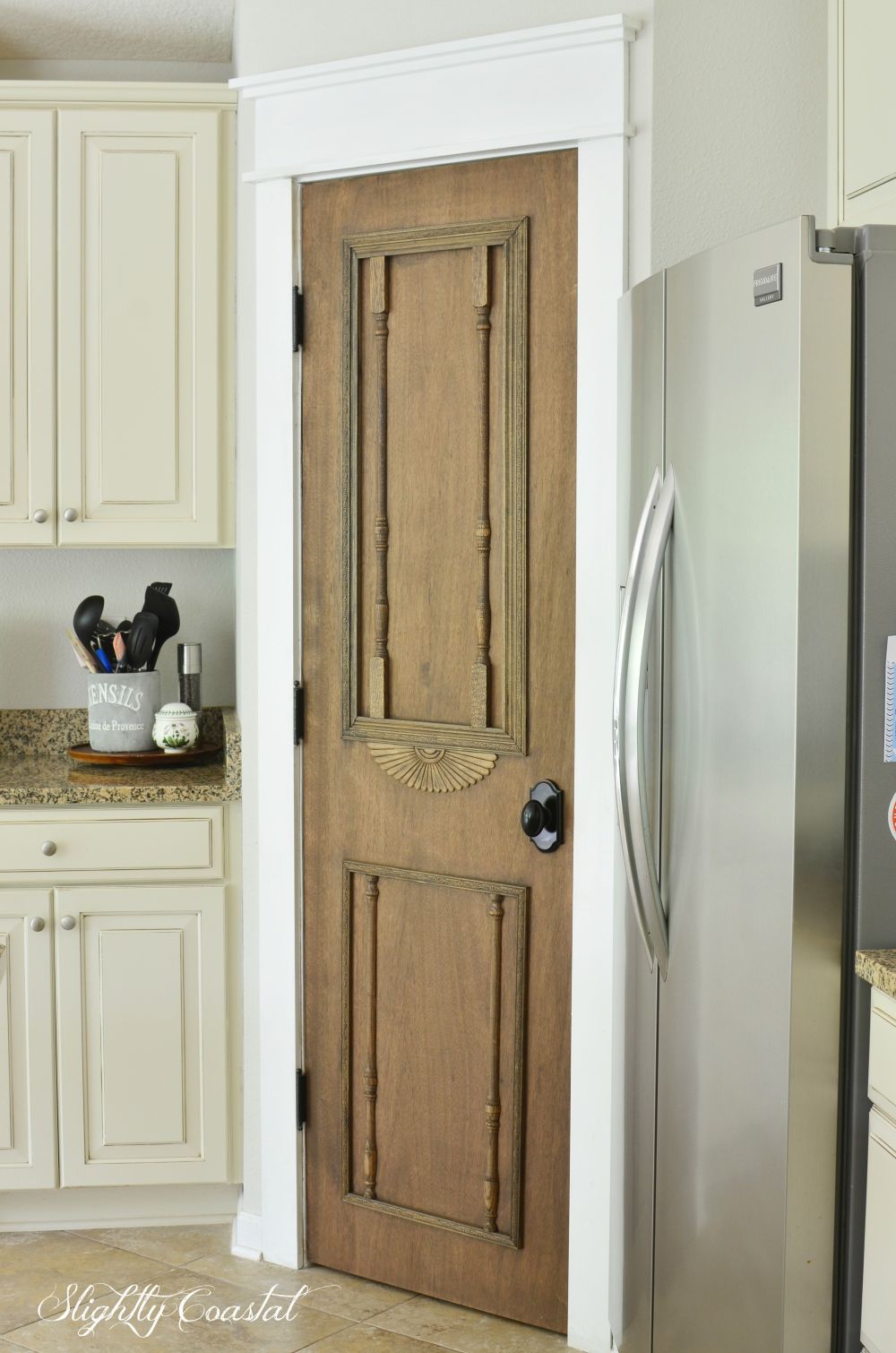 DIY vintage pantry door
