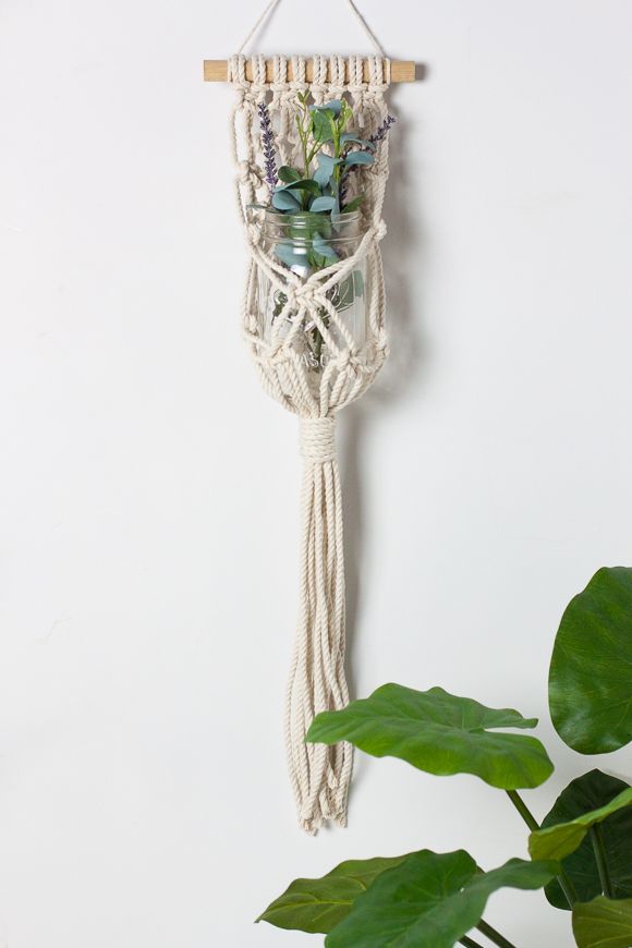 DIy macrame planter easy projet