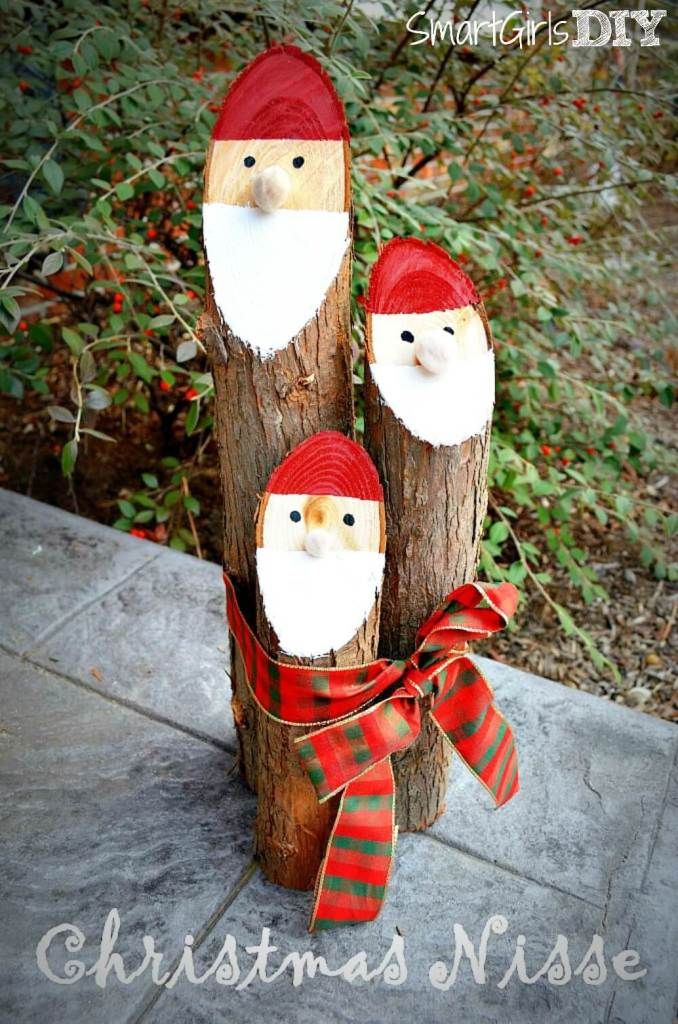 Danish wood christmas decor for outdoor
