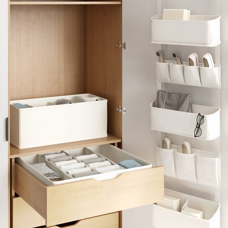 Dante 3 Piece Soft Sided Closet System Set