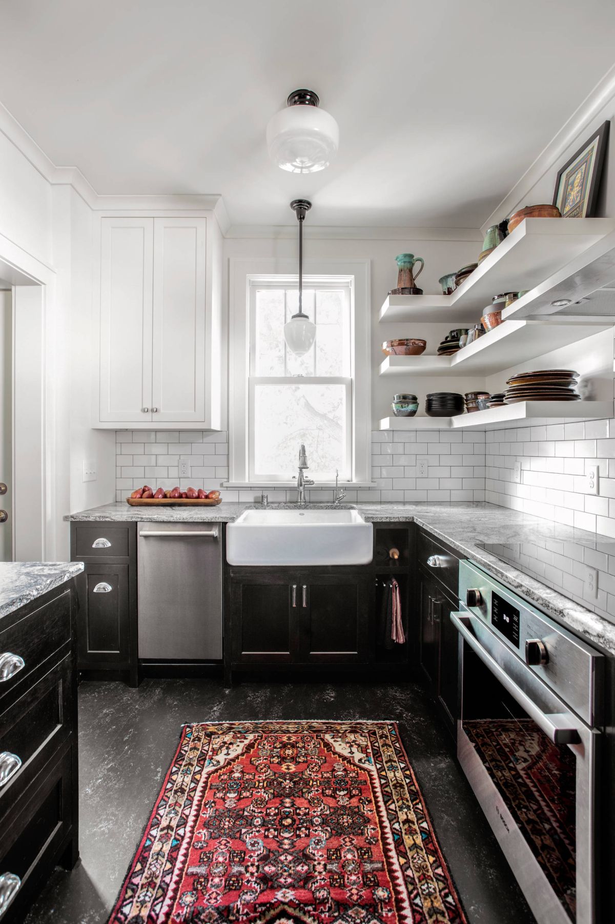 Dark Linoleum Kitchen Floor