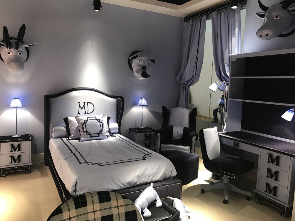 Dark themed boys room