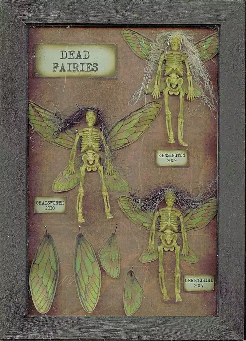 Dead fairy skeletons frame