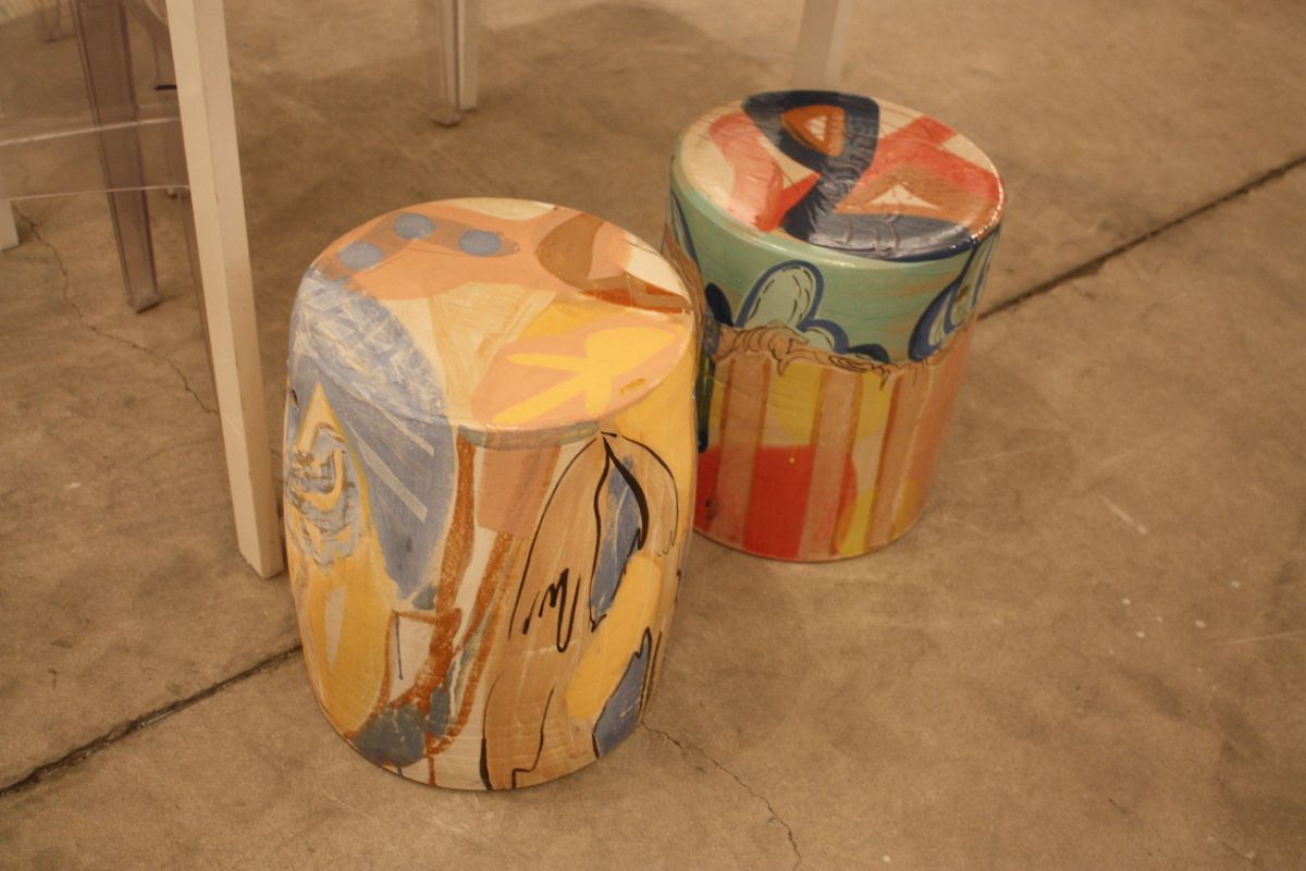 Dean Project painted stools