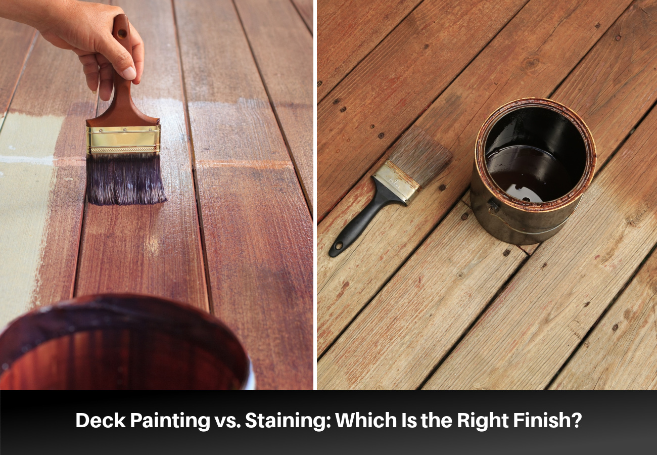 Deck Painting vs. Staining: Which Is the Right Finish?