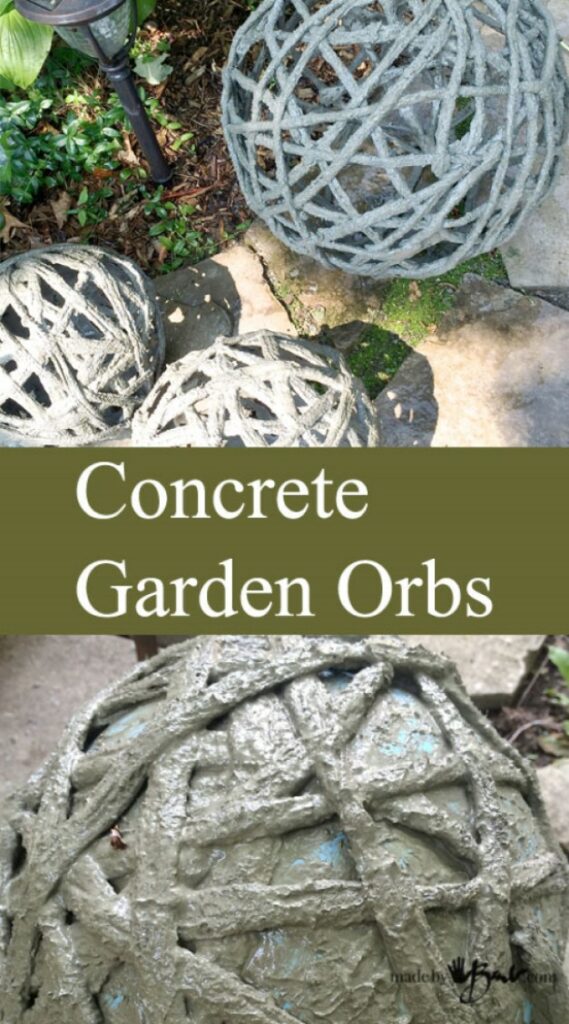 Decorate Your Garden With These DIY Concrete Orbs