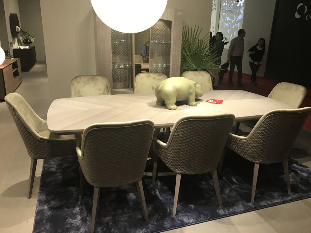 Pick a funky table centerpiece to brighten up the decor and the atmosphere in the dining room