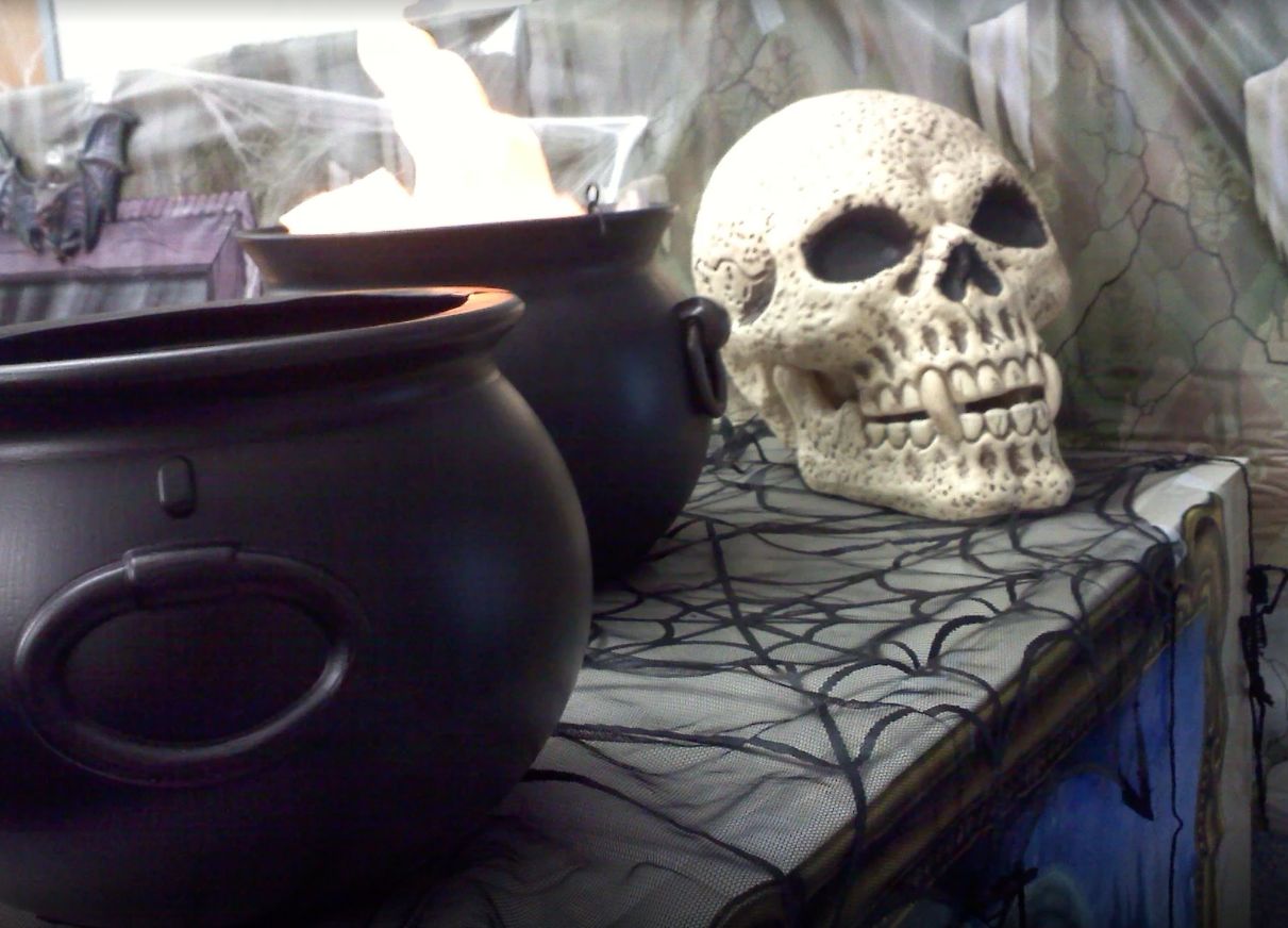 Decorating with skulls the Halloween Office