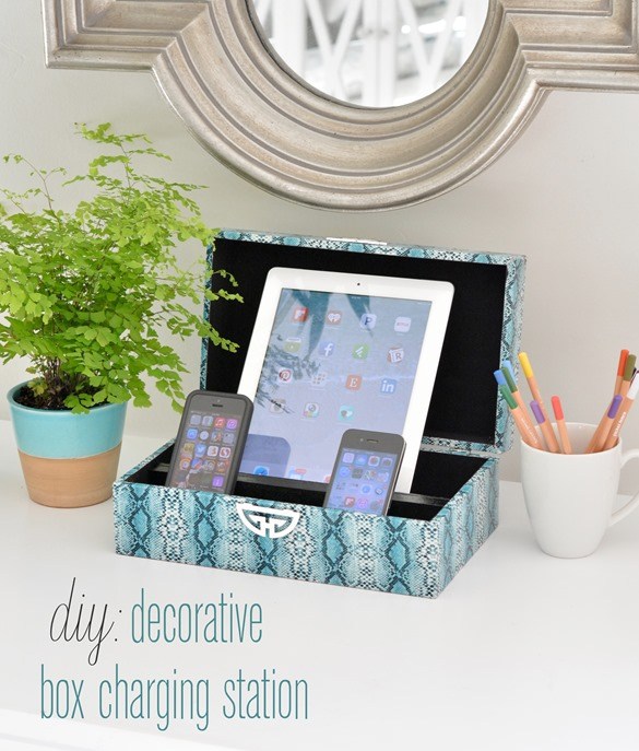 Decorative and modern box charging station