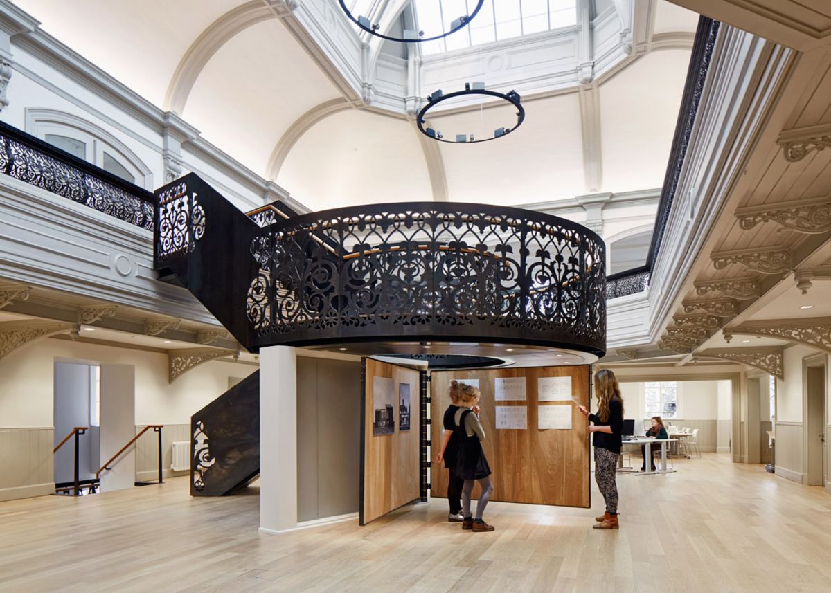 Decorative staircase in Norwich architecture school watering