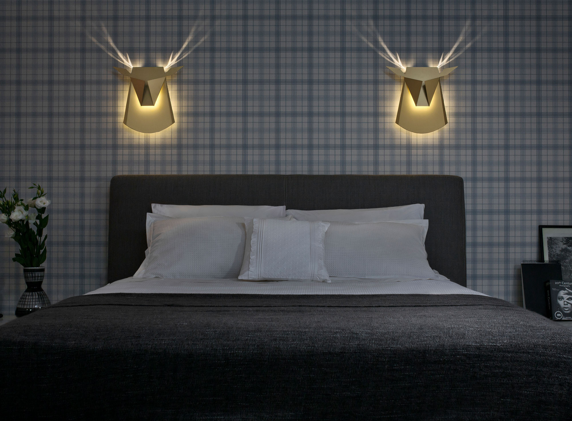 Deer wall lighting head