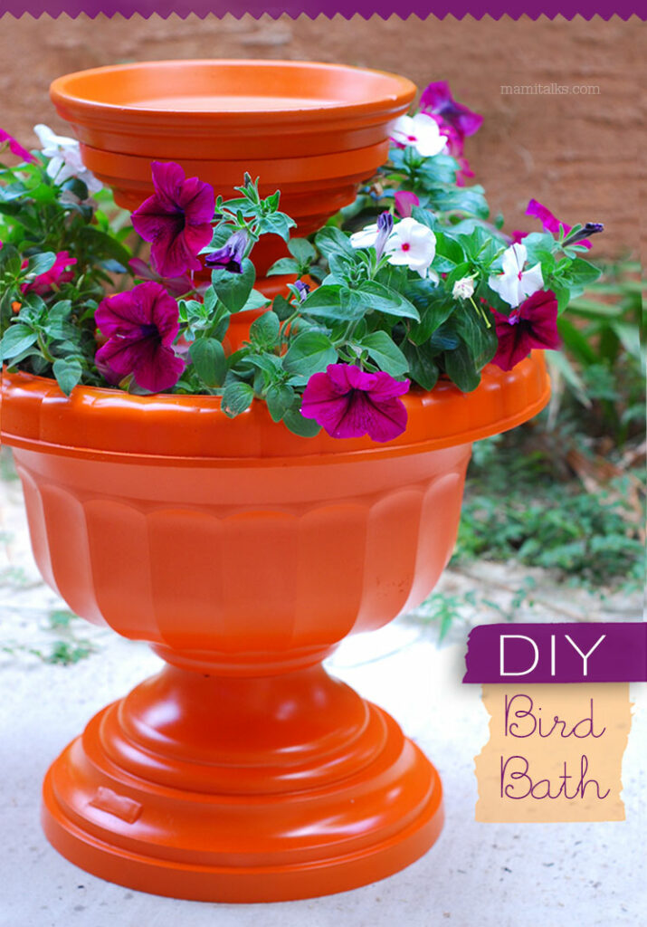 Design a Bird Bath Planter DIY Garden Ideas