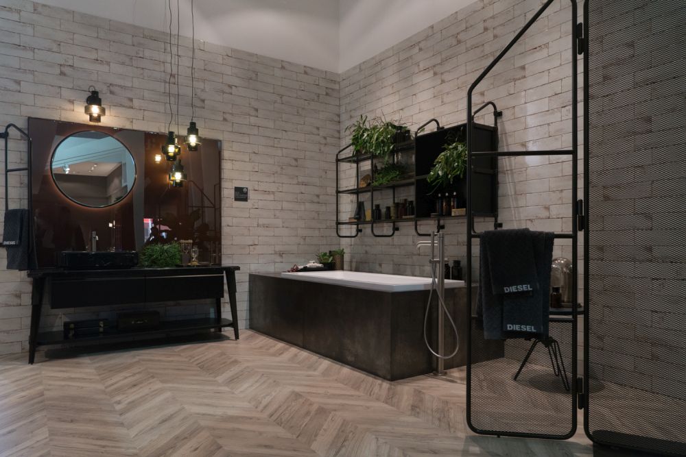 Diesel Bathroom design with a masculine feel