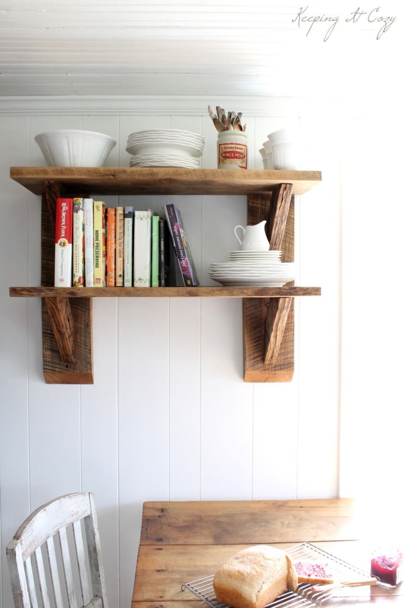 Wood Rustic Wall Shelves