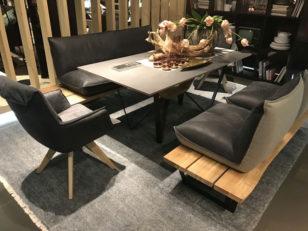 Consider a variety of different seating options so everyone at the table can feel comfortable