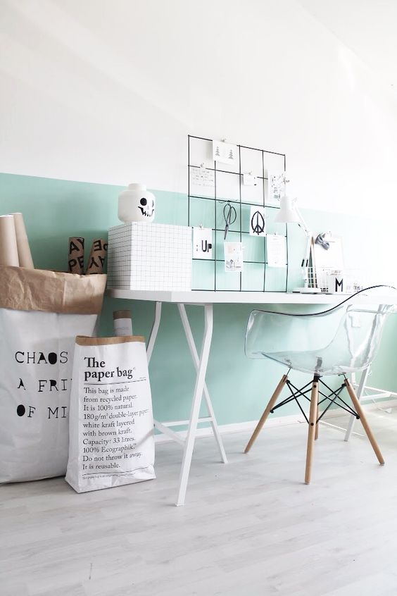 Dipped wall mint painted