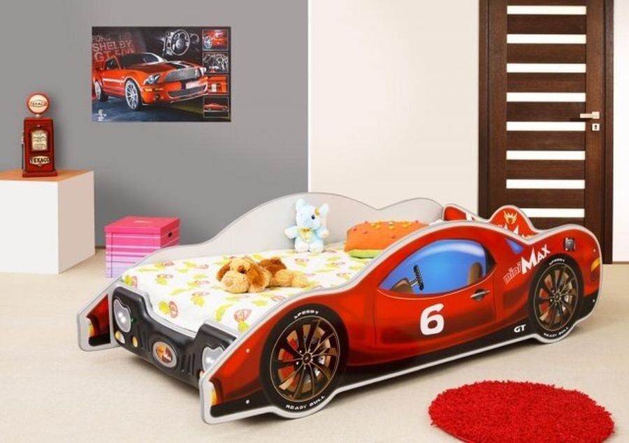 Disney inspired race car bed