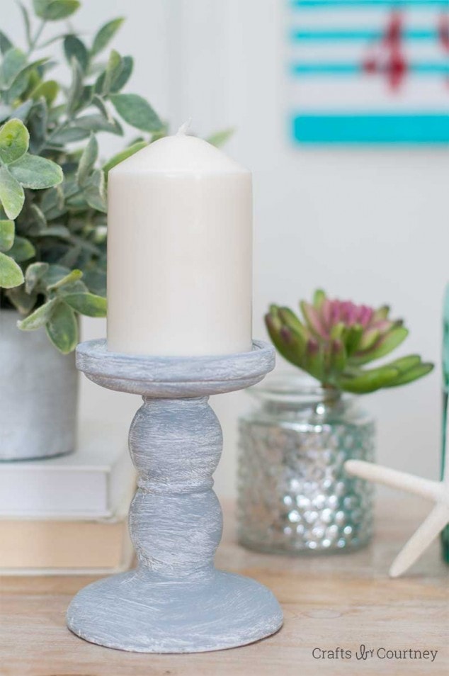 Dollar Tree Candle Holder Makeover