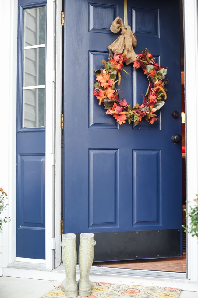 Dollar store fall wreath diy