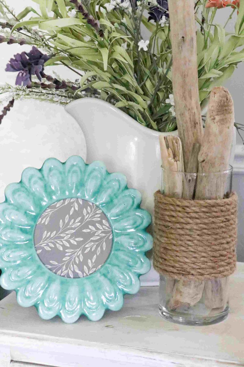 Dollar tree rope vase 1