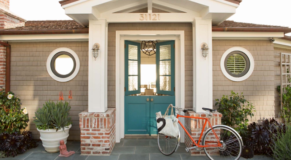 Double Dutch Teal Front Door