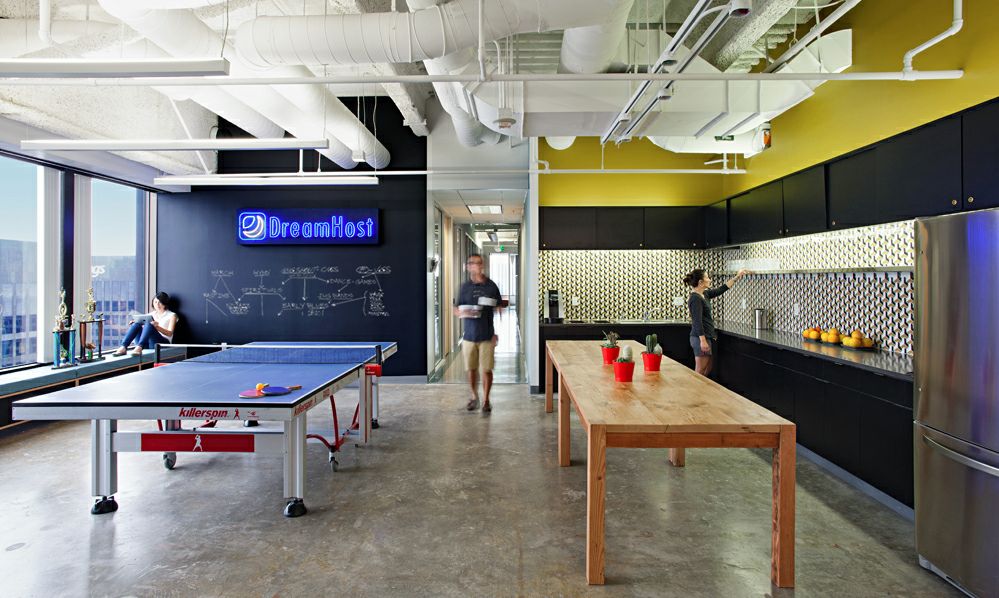Dreamhost office game room