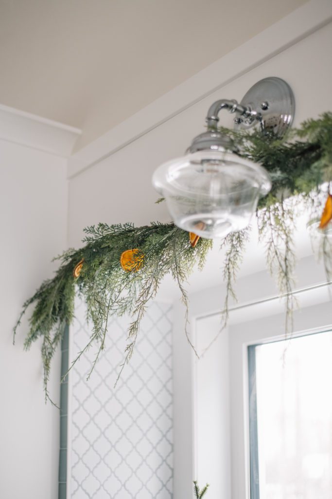 Dried orange garland