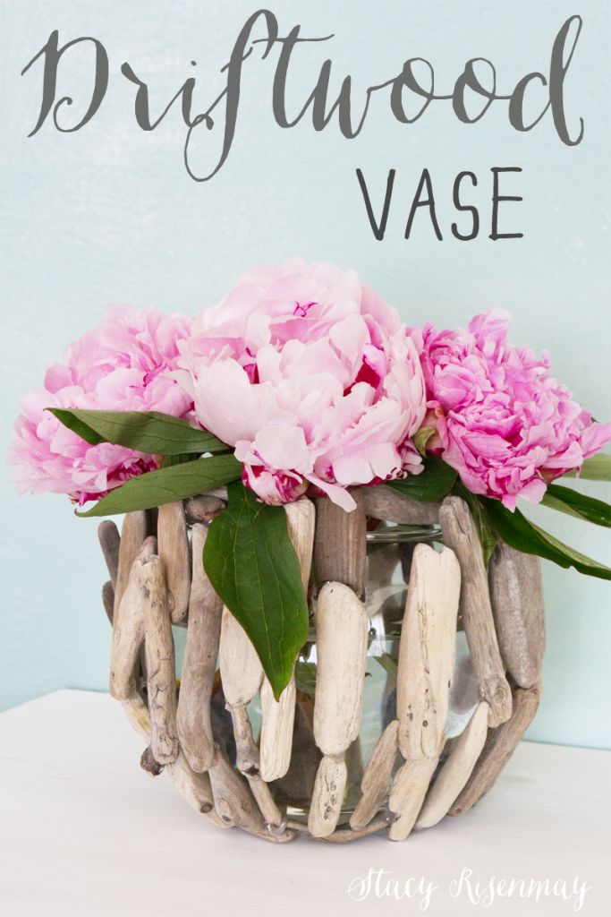 Driftwood flower vase