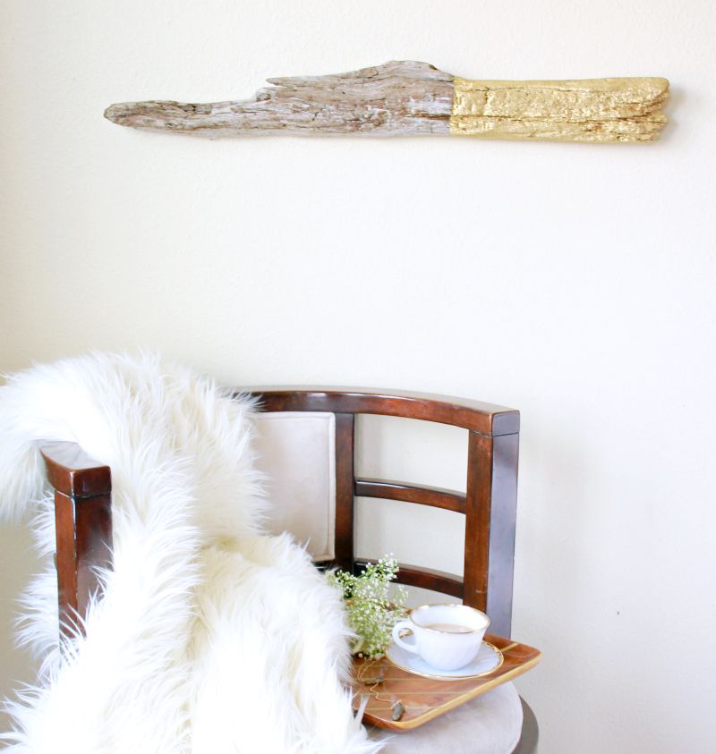 Driftwood gided wall art