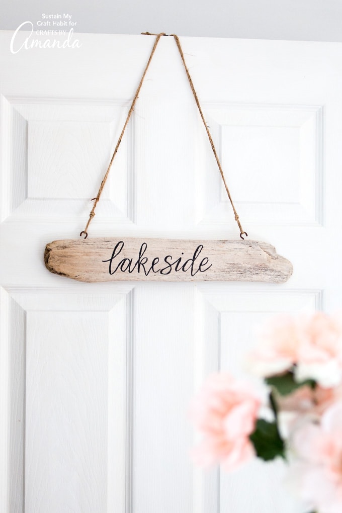 Driftwood signs