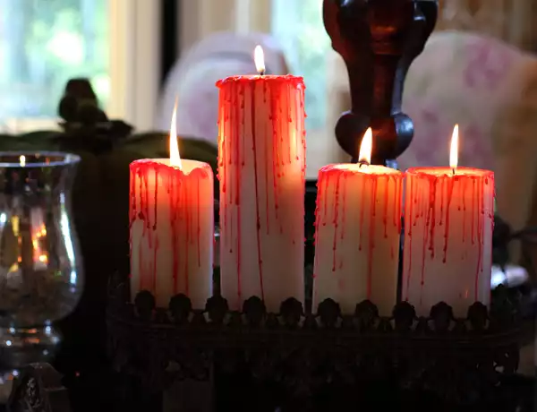 Drippy blood candles