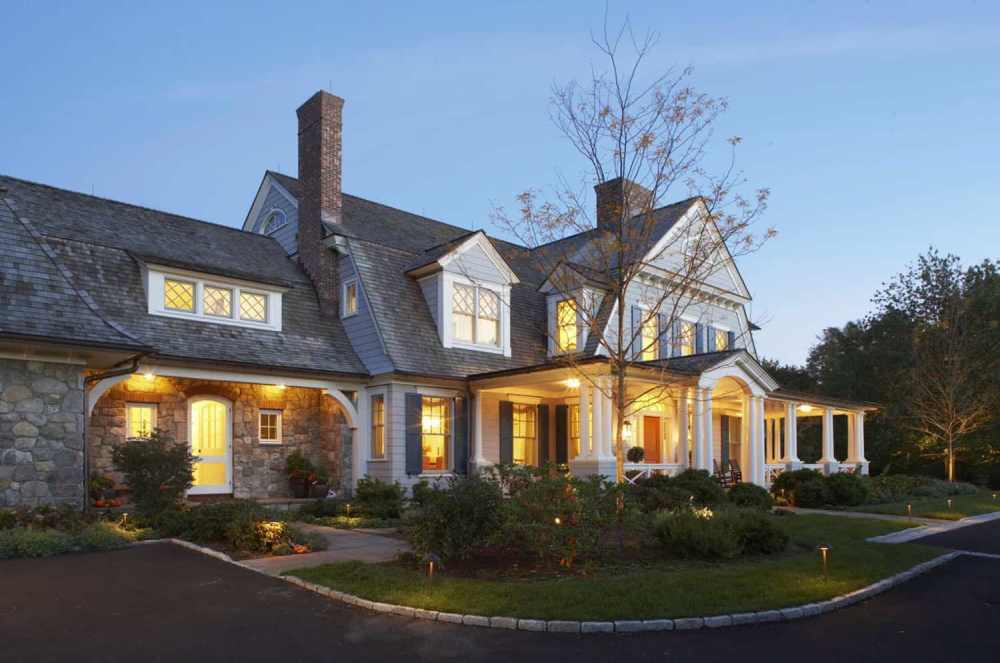 A Dutch colonial-style home in New York