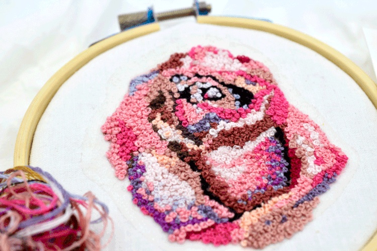 EMBROIDERED POINTILLISM