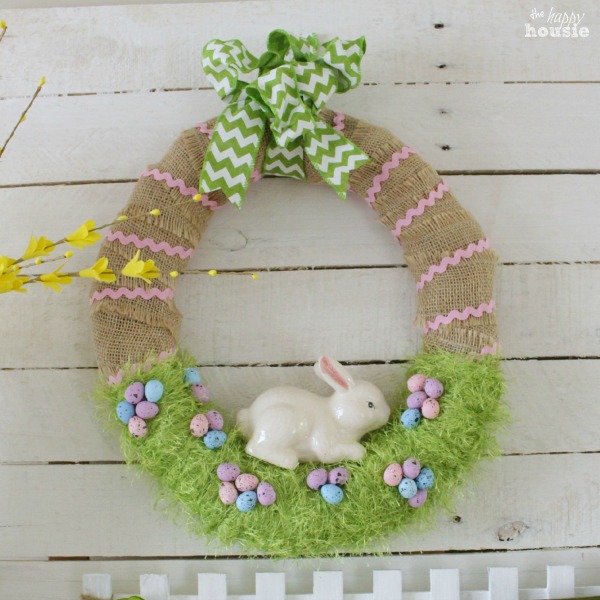 Easter bunny wreath design