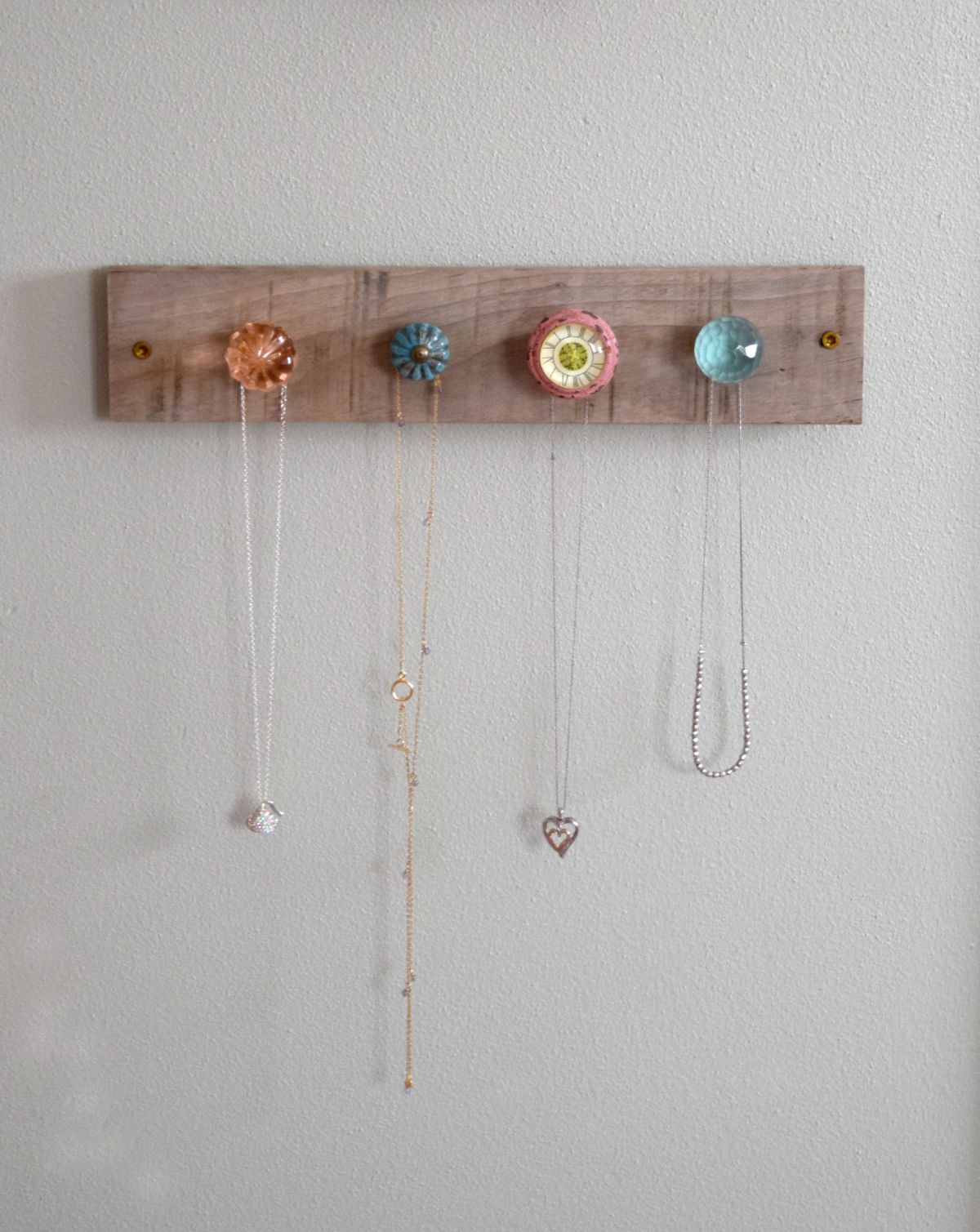 Easy DIY Jewelry Wall Display