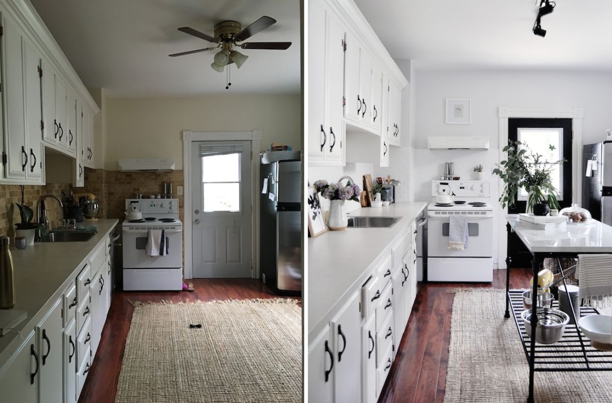 Easy before and after kitchen remodel