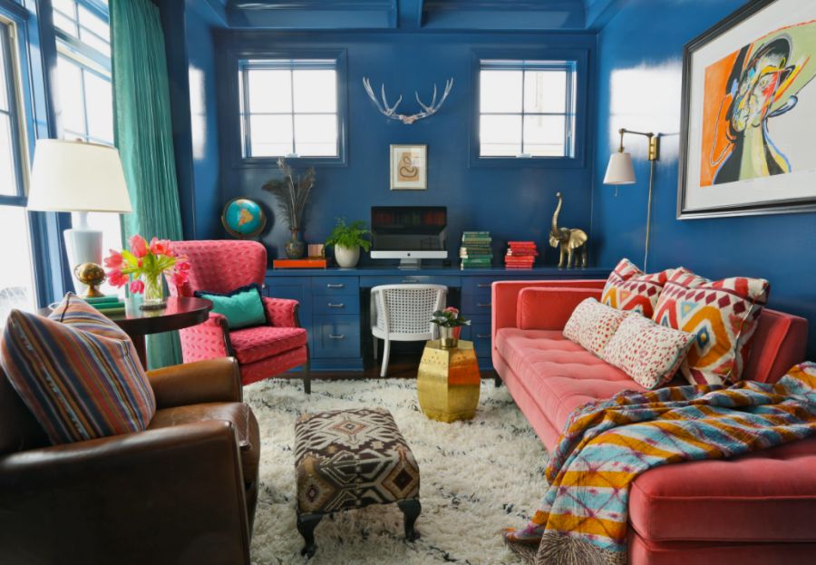 Eclectic Home Office Chicago