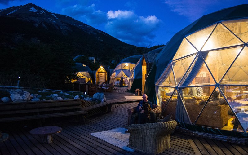 EcoCamp Patagonia Chile Porch Seating