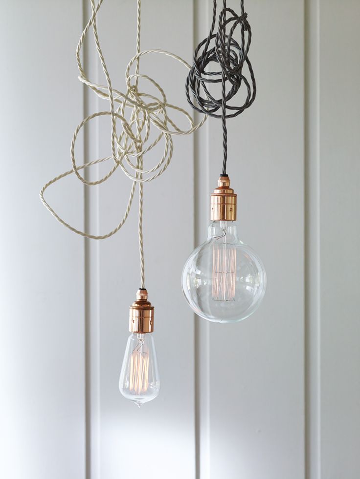 Edison and copper for a perfect pendant light