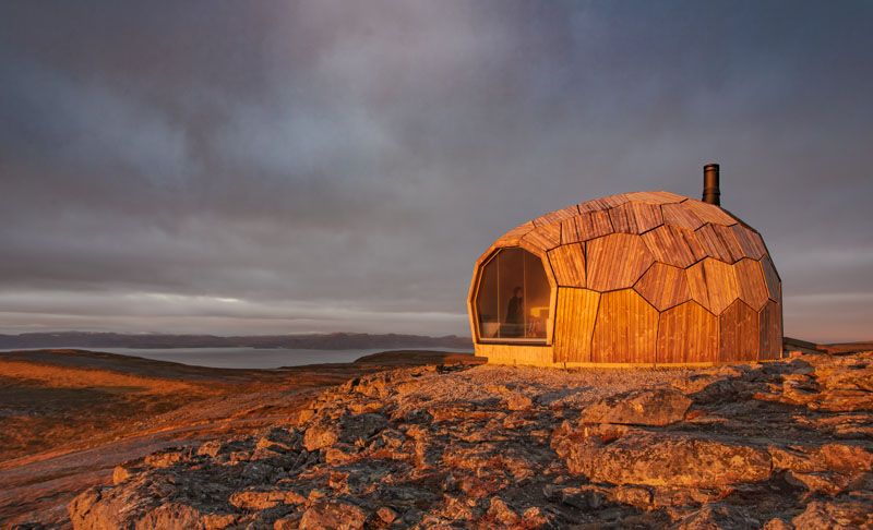 Egg Shaped Wood Cabin