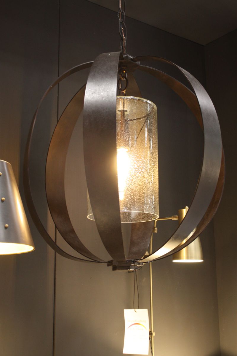 Espresso Industrial Hanging Lamp