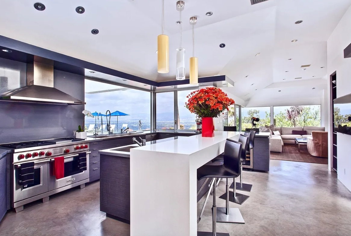 Expansive Mountain Views Kitchen
