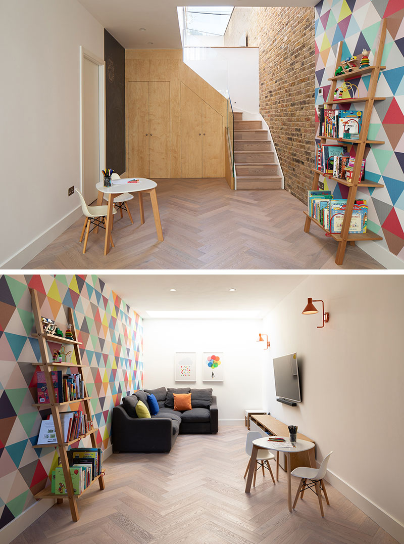 Extension And A Playful Basement kids room