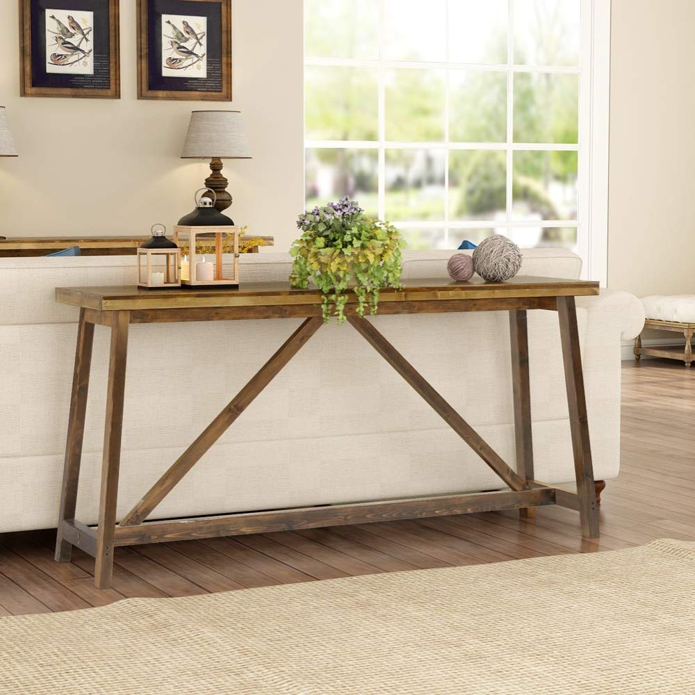 Extra Long Rustic Console Table